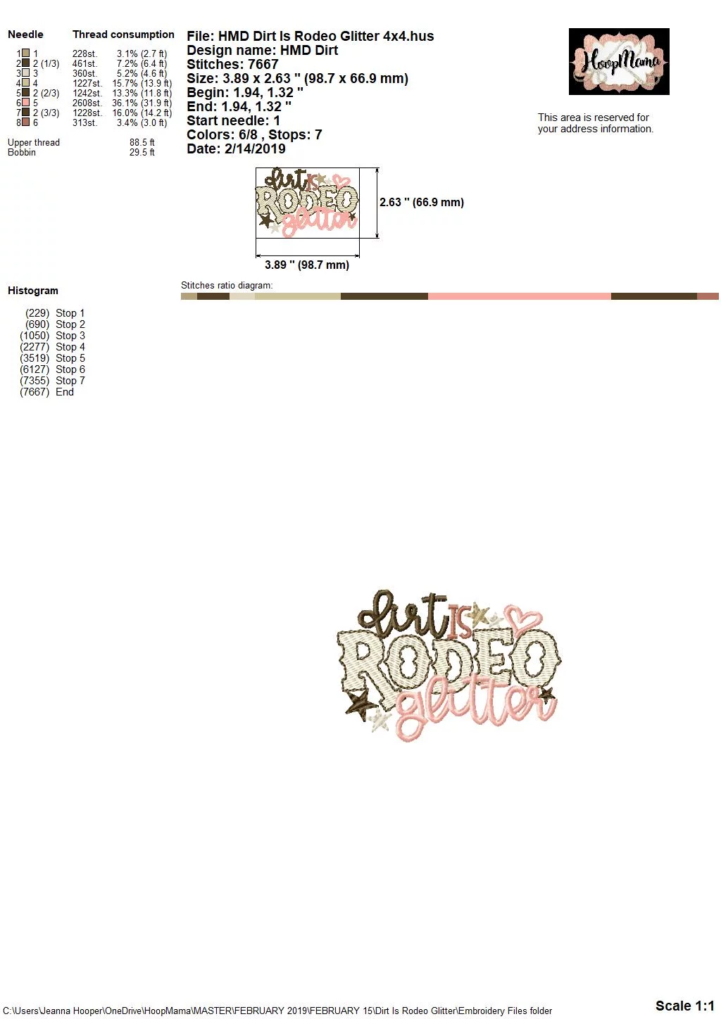 Dirt Is Rodeo Glitter - Embroidery and Cutting Options - Image 6