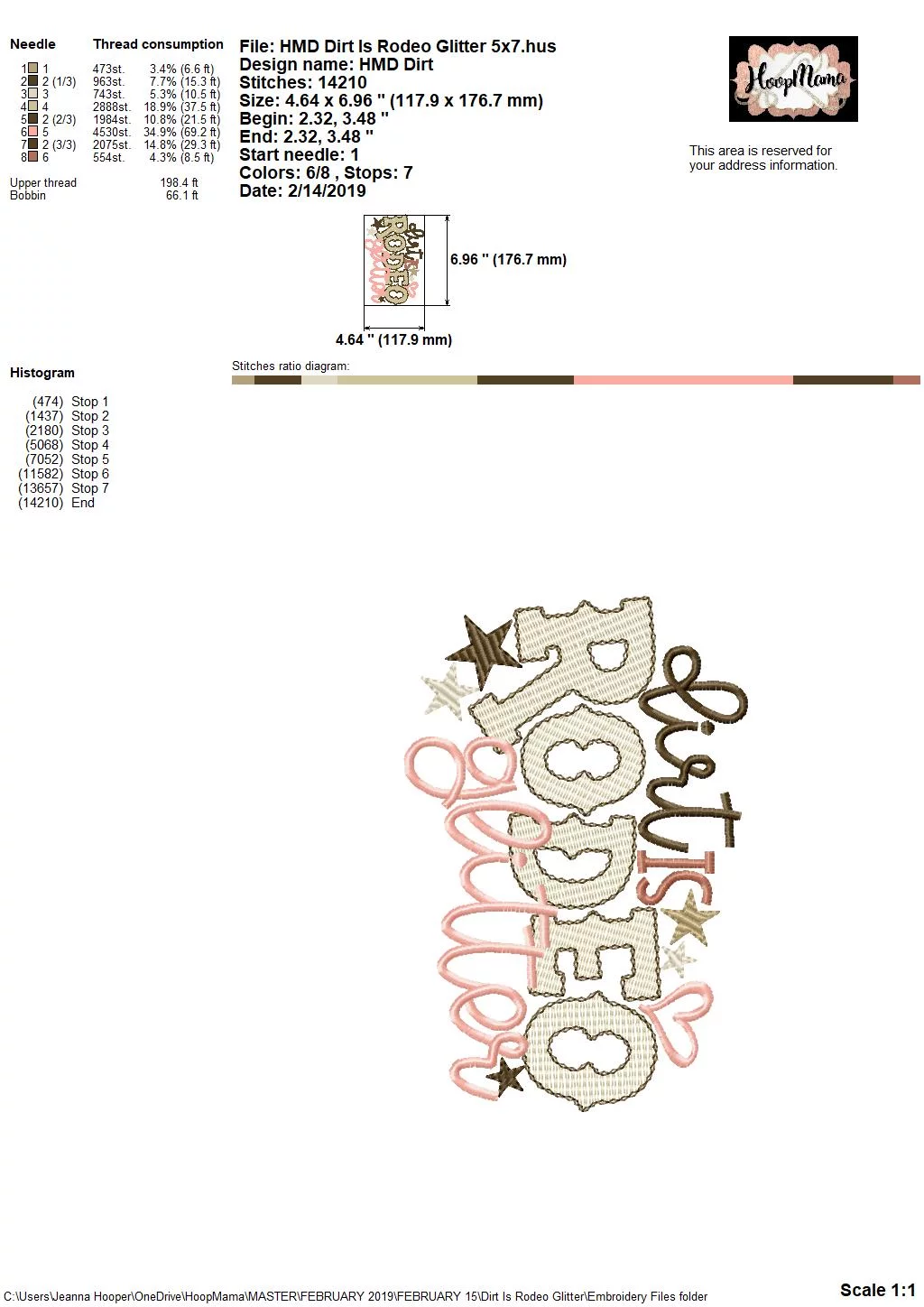 Dirt Is Rodeo Glitter - Embroidery and Cutting Options - Image 4