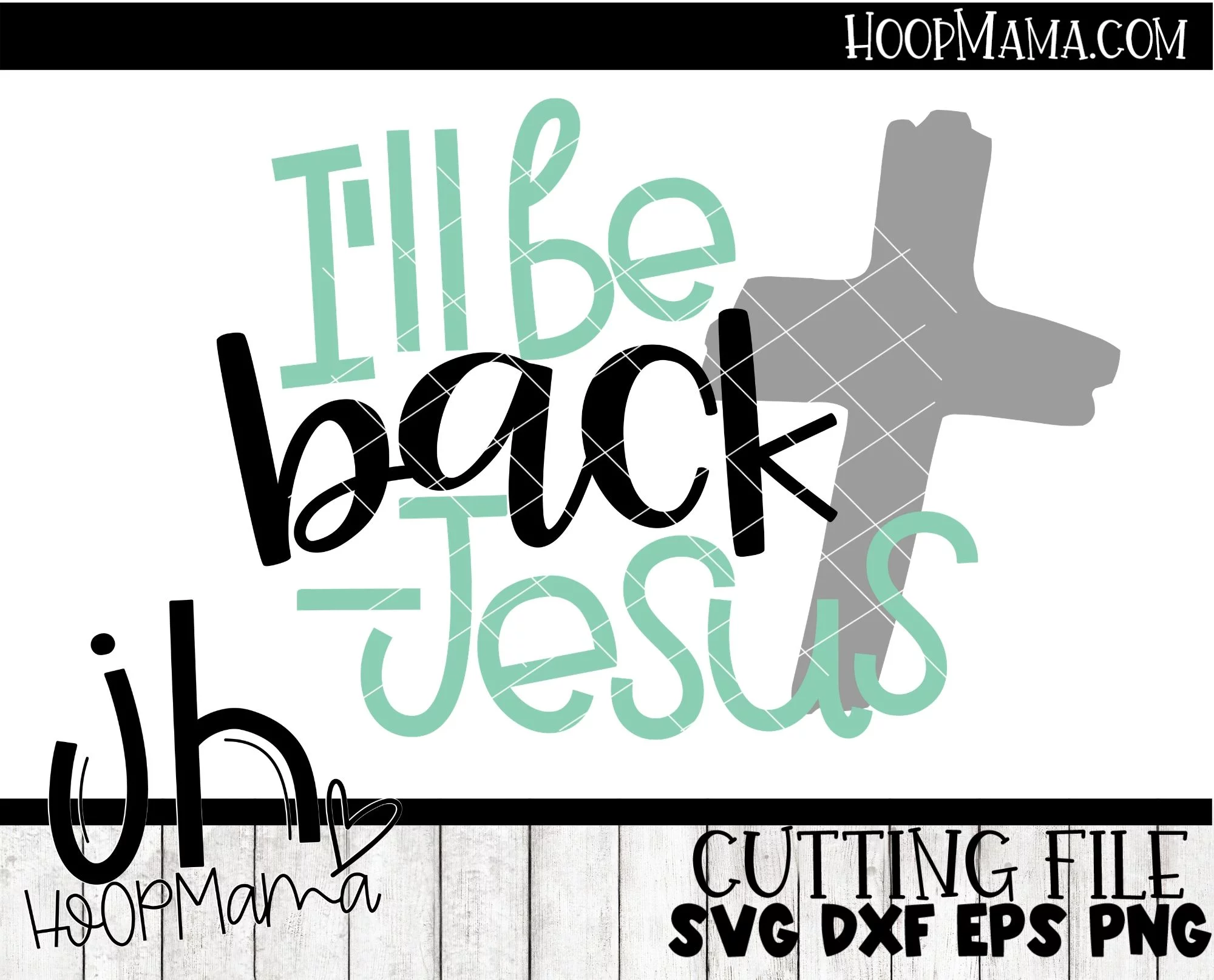 I'll Be Back - Jesus - Embroidery and Cutting Options - Image 3