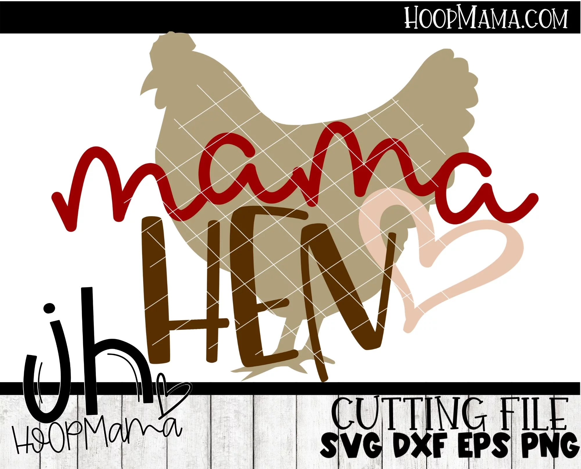 Mama Hen - Embroidery and Cutting Options - Image 3