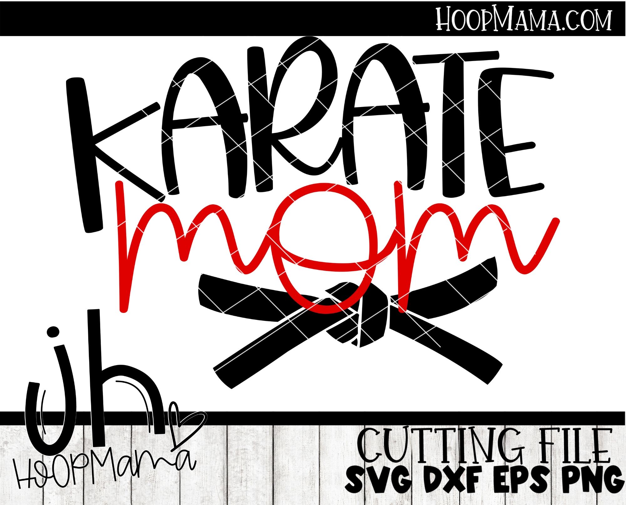 Download Karate Mom Embroidery And Cutting Option Hoopmama