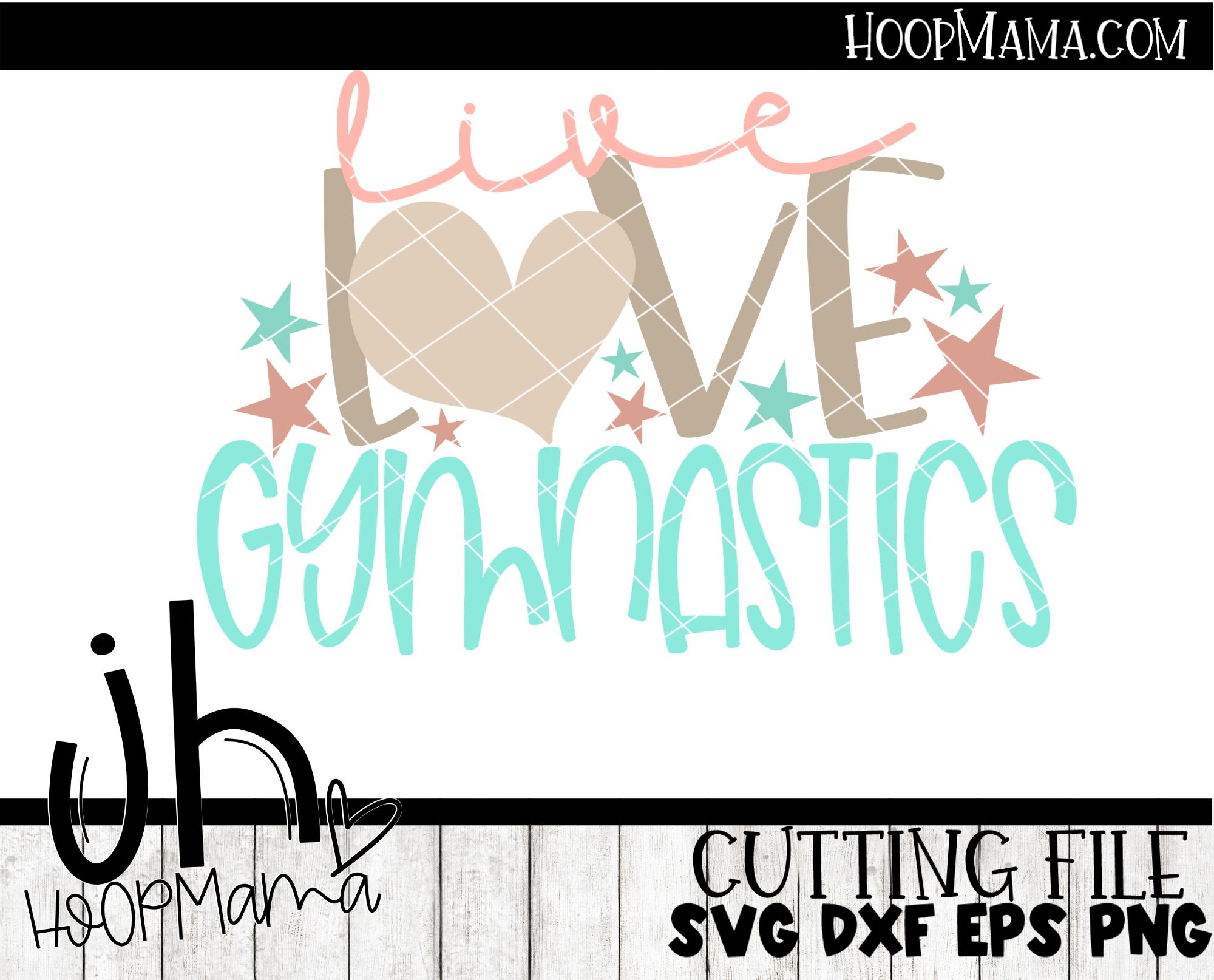 Download Live Love Gymnastics - Embroidery and Cutting Option ...