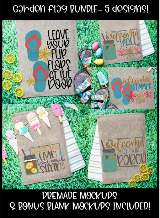 Garden Flag Embroidery & Cutting Bundle