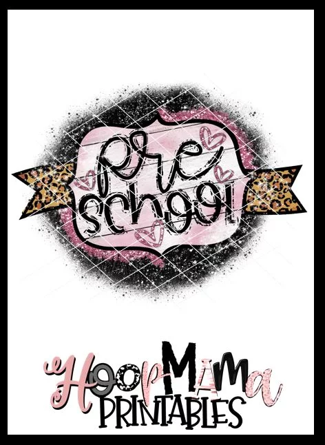 Preschool Cheetah Print Banner - DOWNLOAD - Image 2