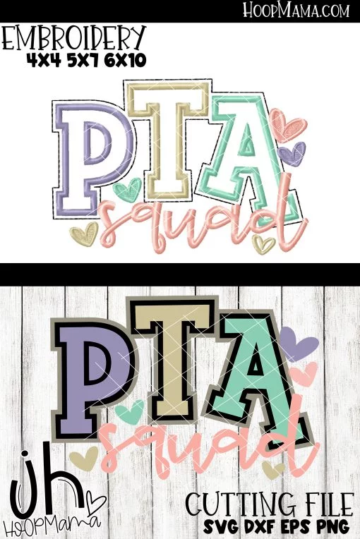 PTA Squad - Embroidery and Cutting Option