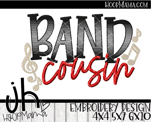 Band Cousin BOY - Embroidery and Cutting Option - Image 2