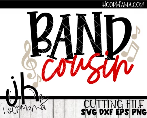Band Cousin BOY - Embroidery and Cutting Option - Image 3