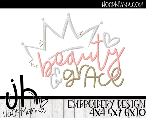 Beauty and Grace - Embroidery and Cutting Option - Image 2
