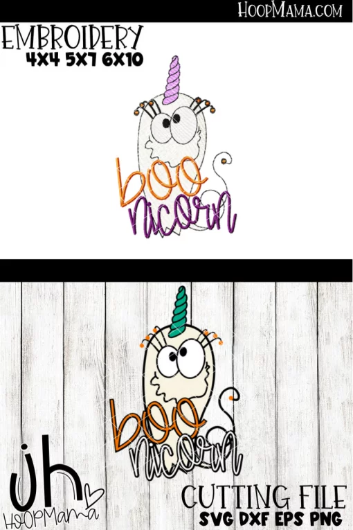 Boonicorn - Embroidery and Cutting Option