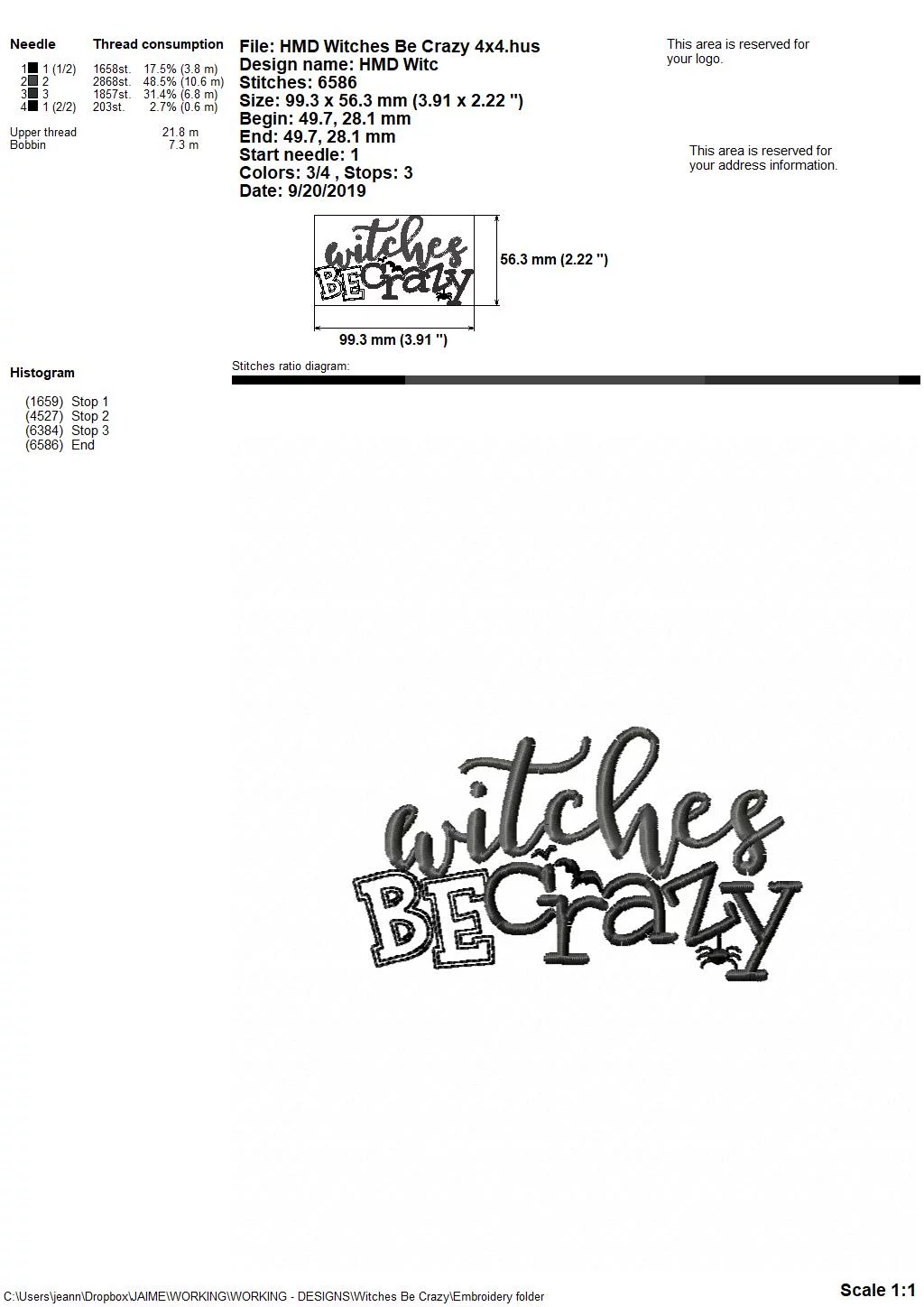 Witches Be Crazy - Embroidery and Cutting Option - Image 6