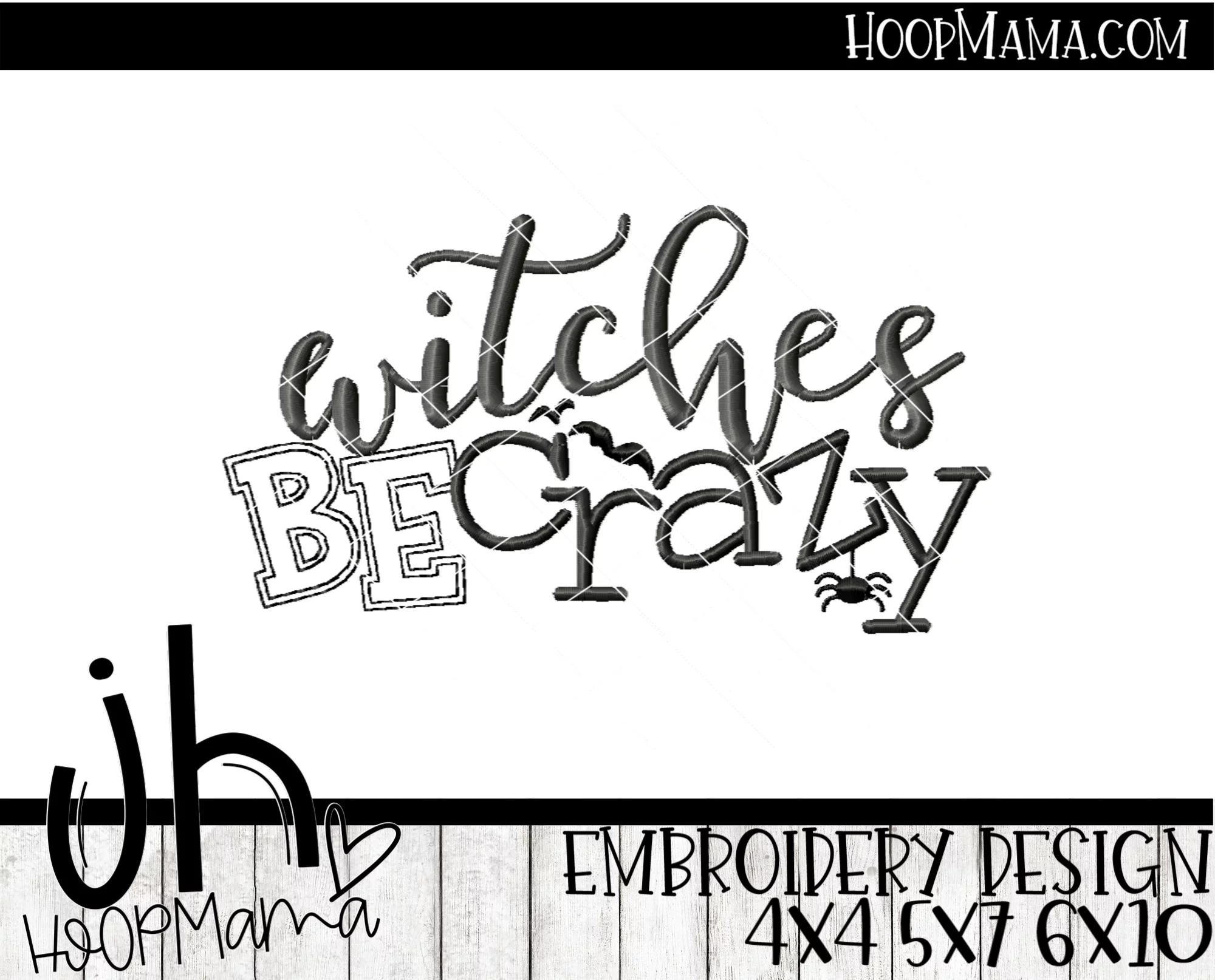 Witches Be Crazy - Embroidery and Cutting Option - Image 2