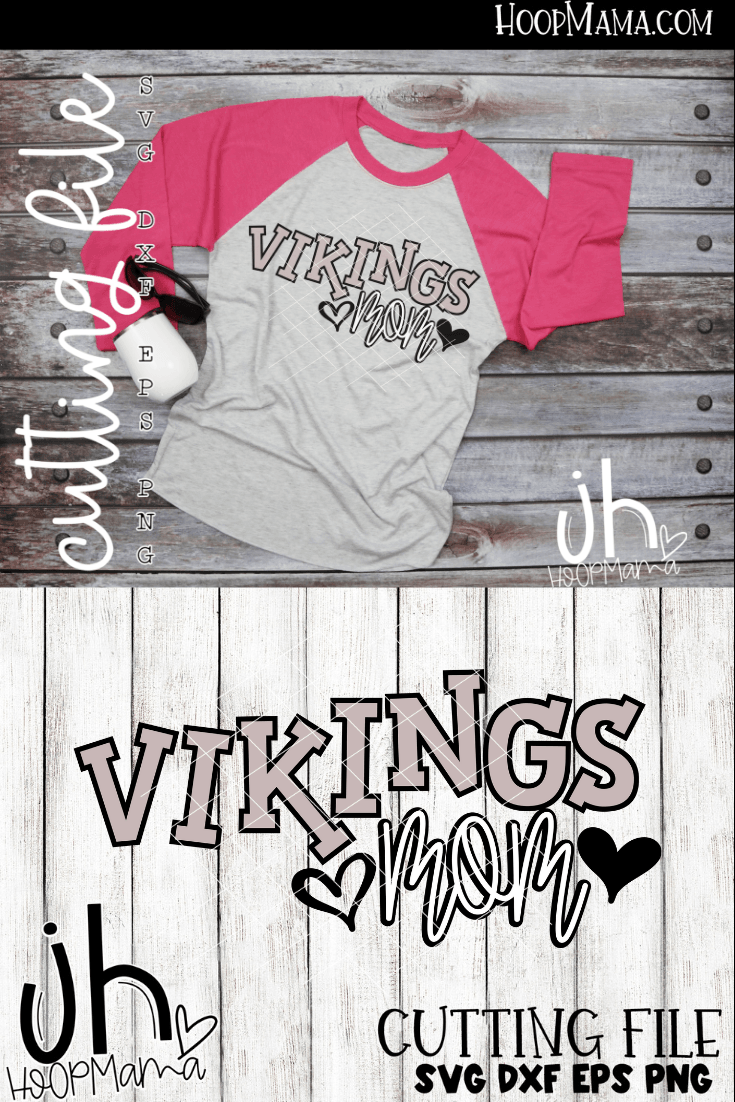 Vikings Mom - CUTTING ONLY - HoopMama