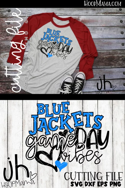 Blue Jackets Game Day Vibes - CUTTING ONLY