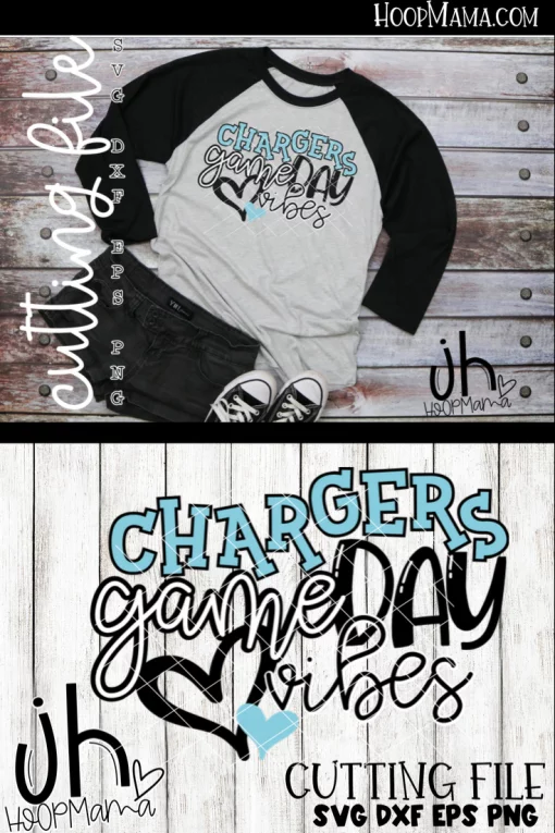 Chargers Game Day Vibes - CUTTING ONLY