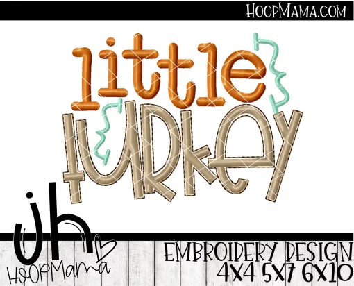Little Turkey - Boy - Embroidery and Cutting Options - Image 2