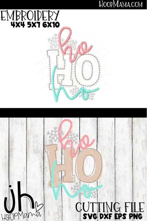 Ho Ho Ho - 2019 - Embroidery and Cutting Options