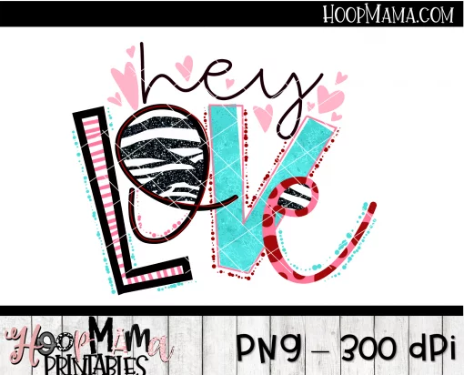 Hey Love - Printable - DOWNLOAD - Image 2