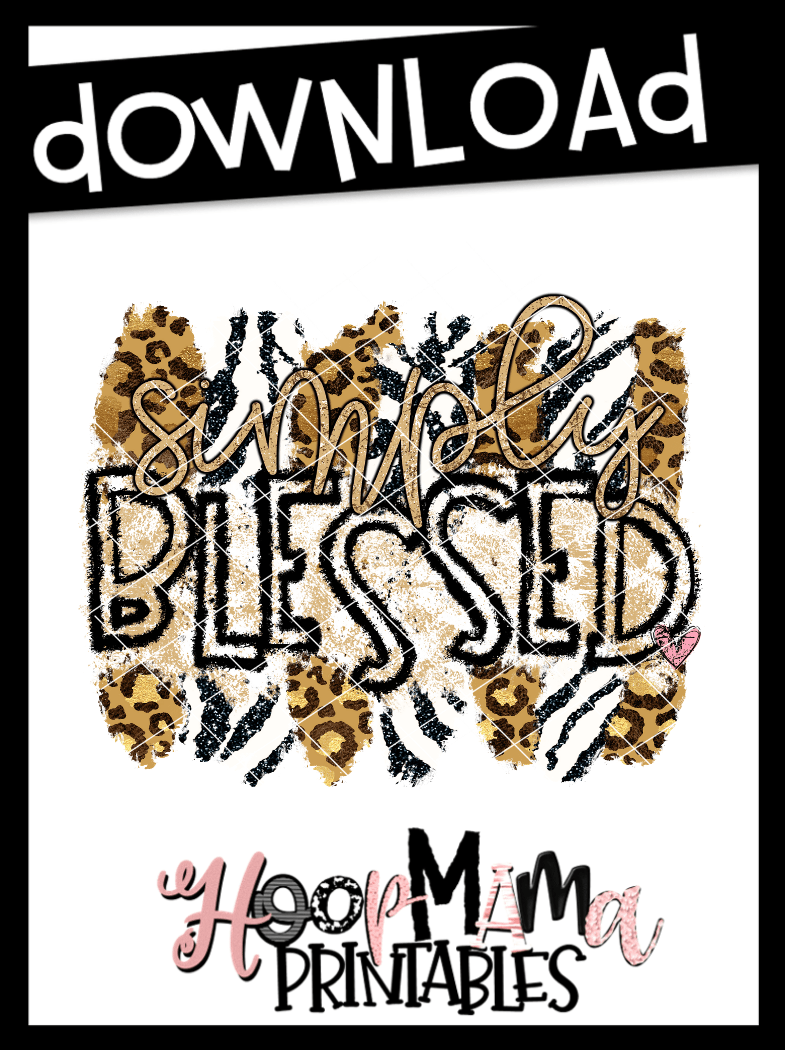 Download Simply Blessed - Printable - DOWNLOAD - HoopMama