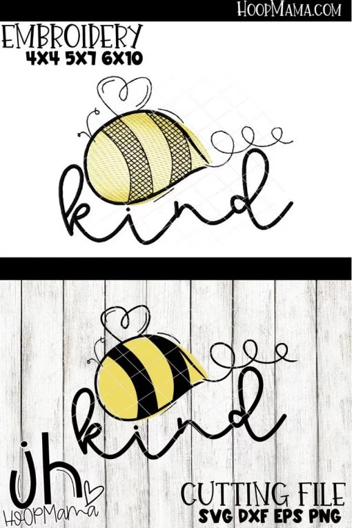 BEE Kind -  Embroidery and Cutting Options