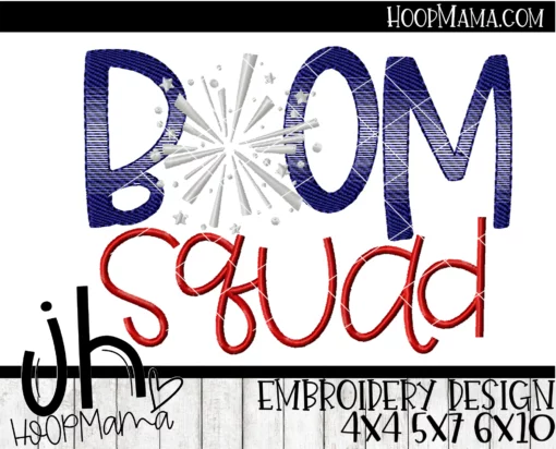 Boom Squad - Embroidery and Cutting Options - Image 2