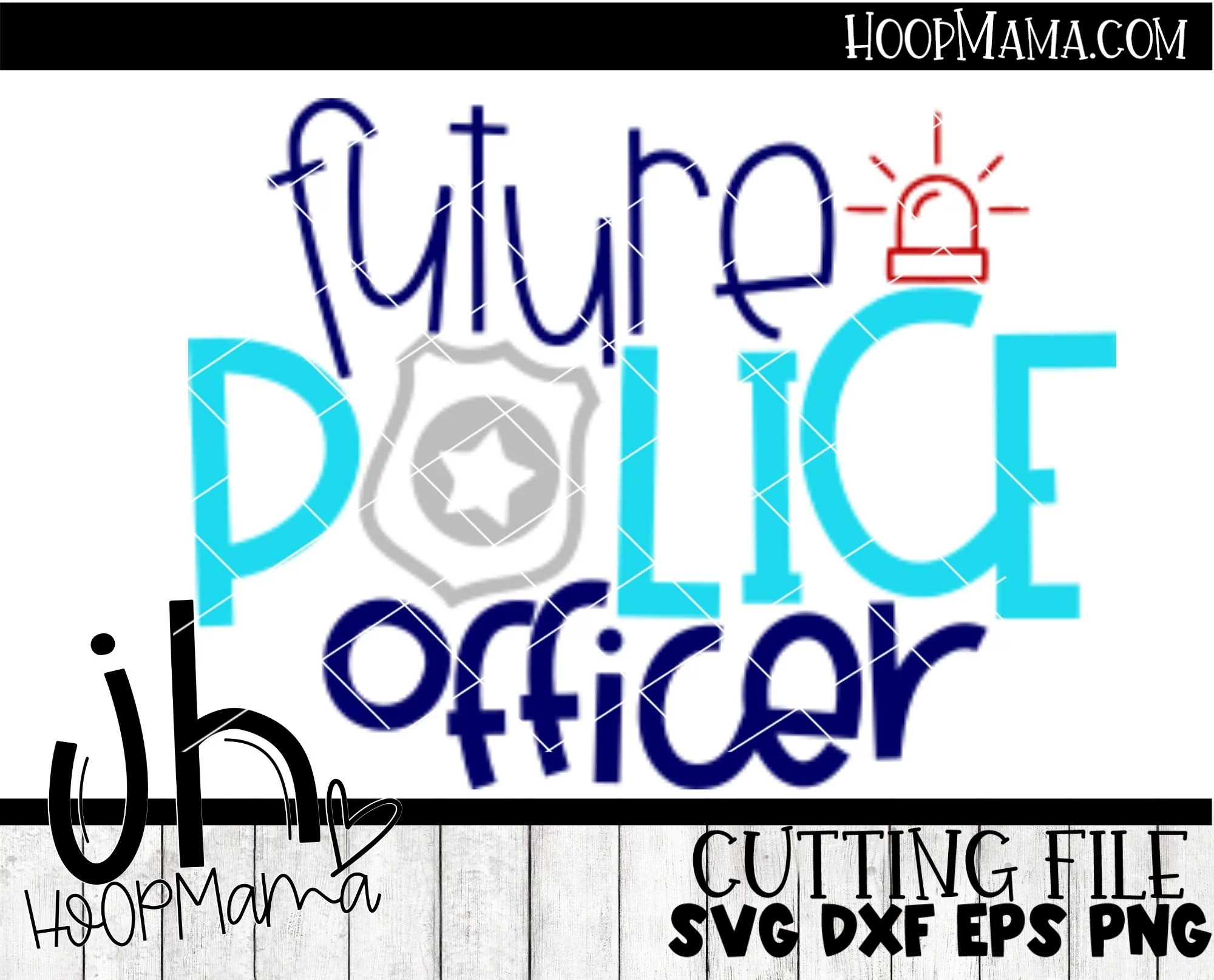 Future Police Officer - Embroidery and Cutting Options - Image 3