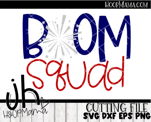 Boom Squad - Embroidery and Cutting Options - Image 3