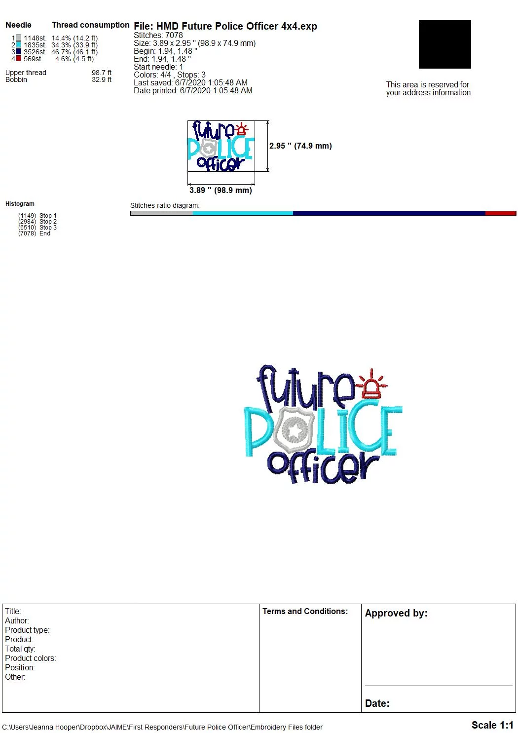 Future Police Officer - Embroidery and Cutting Options - Image 6