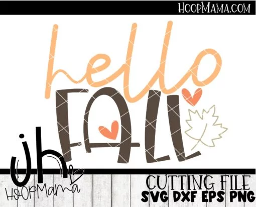 Hello Fall - Embroidery and Cutting Options - Image 2
