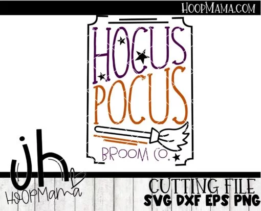 Hocus Pocus Broom Co - Embroidery and Cutting Options - Image 3