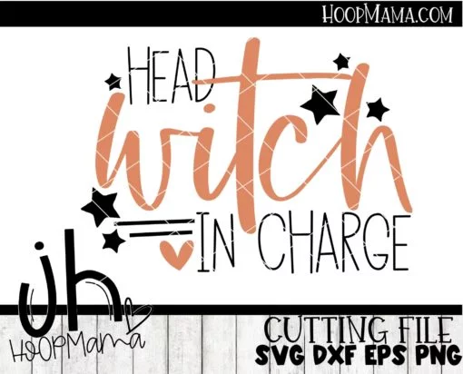 Head Witch In Charge - Embroidery and Cutting Options - Image 3