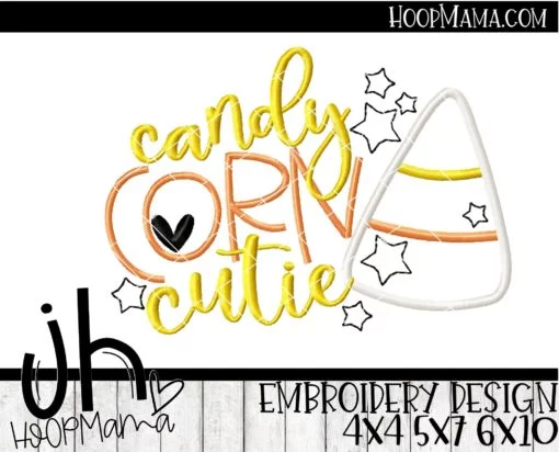 Candy Corn Cutie - Embroidery and Cutting Options - Image 2