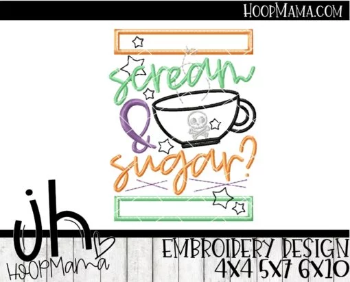 Scream And Sugar? - Embroidery and Cutting Options - Image 2