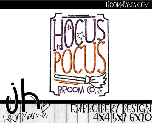 Hocus Pocus Broom Co - Embroidery and Cutting Options - Image 2