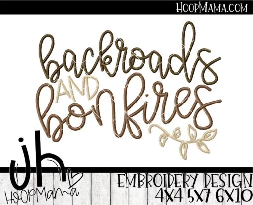 Backroads And Bonfires - Embroidery and Cutting Options - Image 3