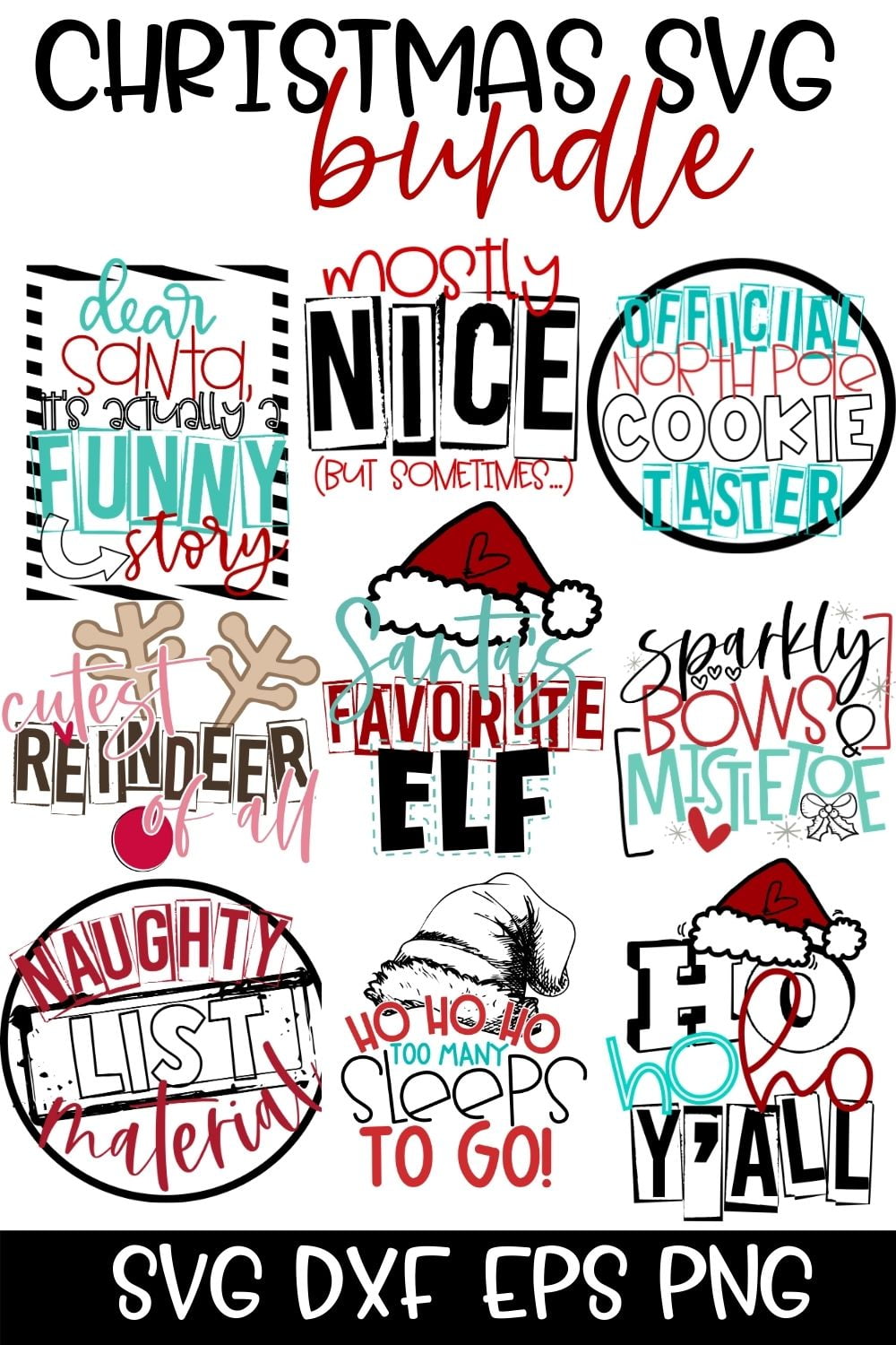 Download Christmas Svg Bundle Cutting Only Hoopmama