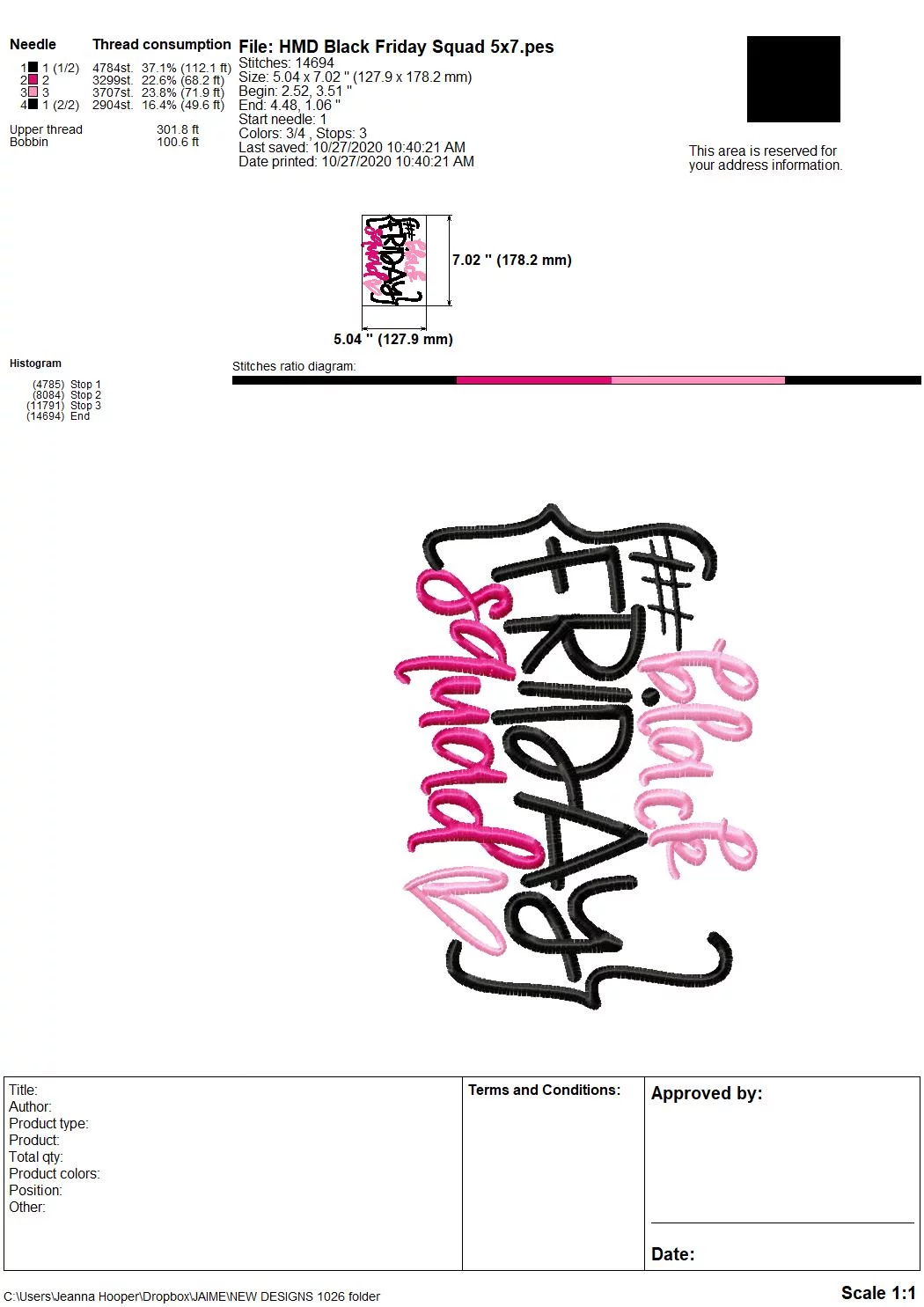 Black Friday Squad - Embroidery and Cutting Options - Image 6