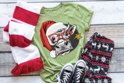 SPTP-PC33 -  PREMIUM - Cow Christmas - 10.5 Inch - SCREEN PRINT TRANSFER
