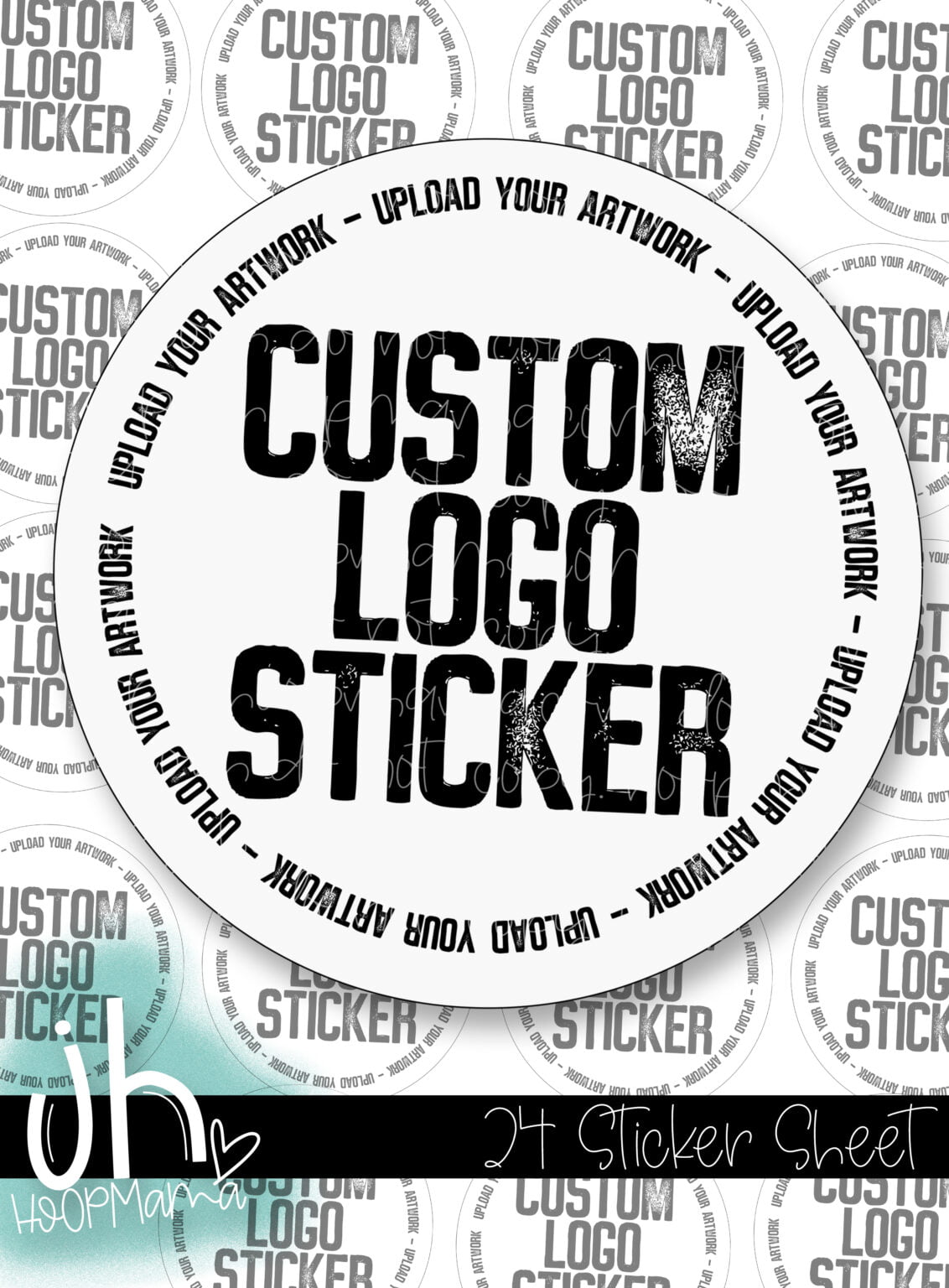 S999 - CUSTOM LOGO STICKER - HoopMama