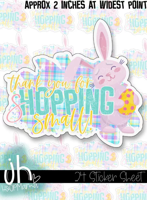 S104 - Thank You For sHOPPING Small STICKER