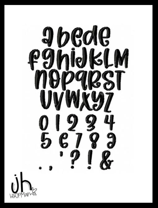 Magically  Embroidery Font With BX Mapping - Image 2