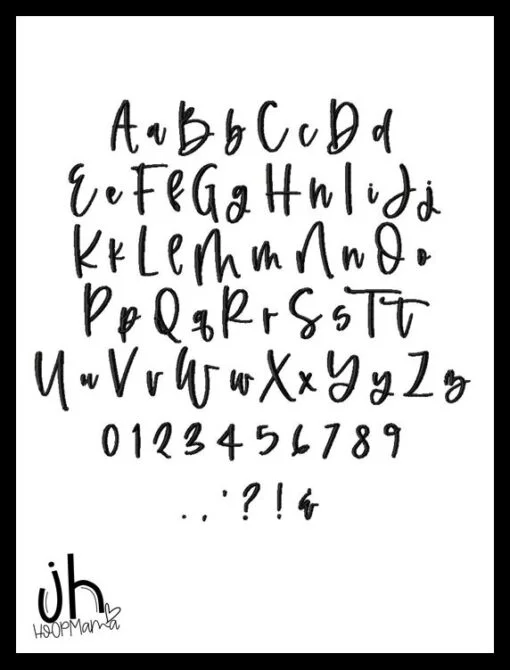 Mountain Embroidery Font With BX Mapping - Image 2