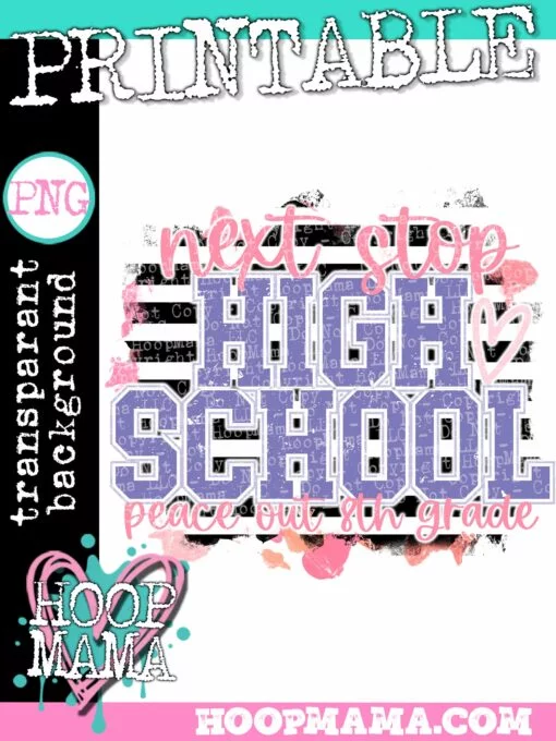 Next Stop High School - Printable - DOWNLOAD