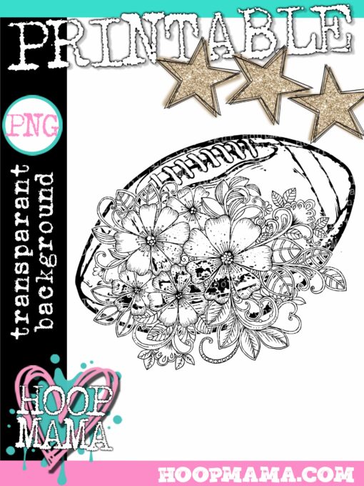 Football ZenTangle DOWNLOAD HoopMama