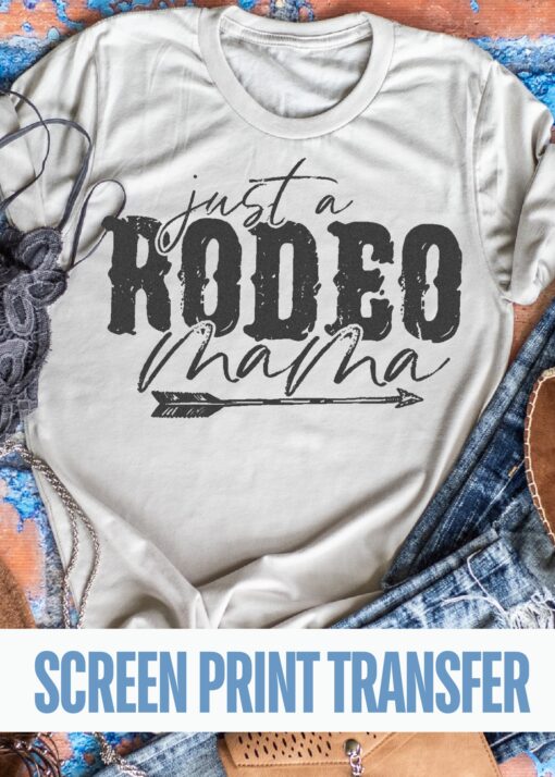 SPT-I3G2 - Long Live Rodeo - METALLIC GUNMETAL -  SCREEN PRINT TRANSFER - 22-JAN06