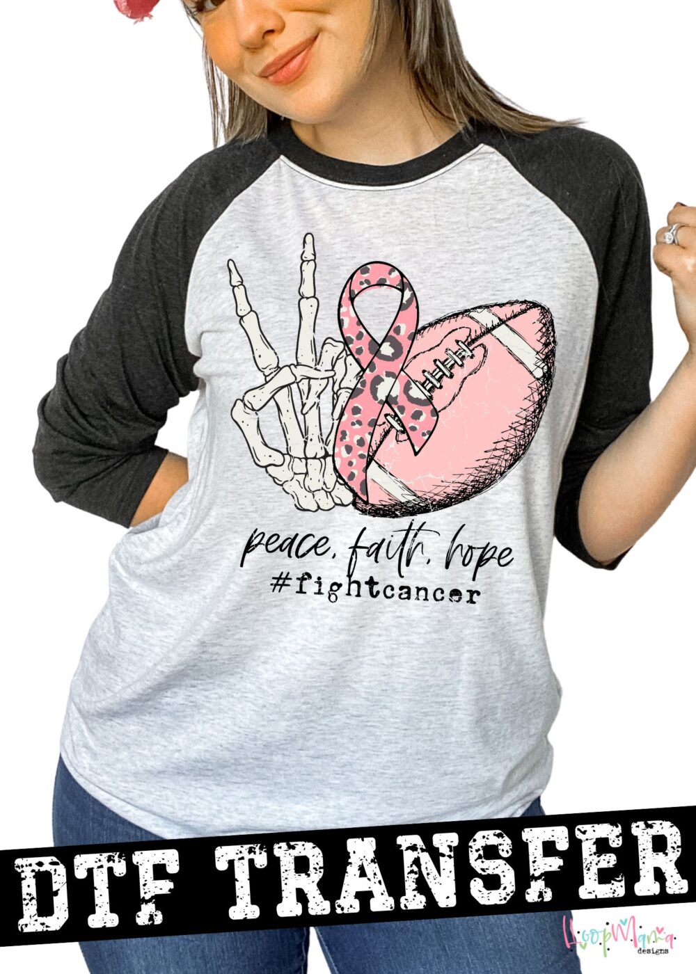 R20087 - DTF TRANSFER - Peace Faith Hope