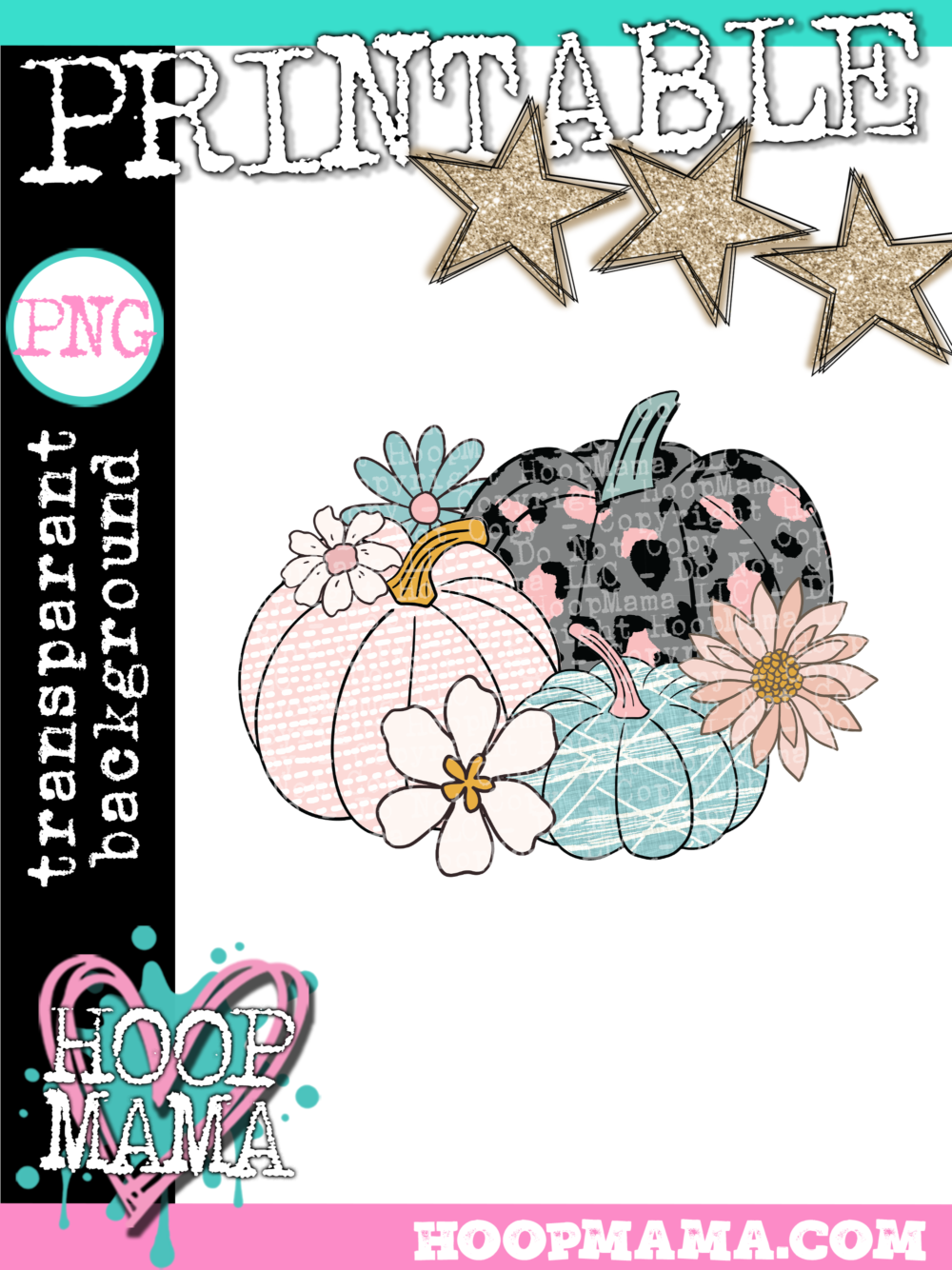 Floral Pumpkin PRINTABLE-DOWNLOAD