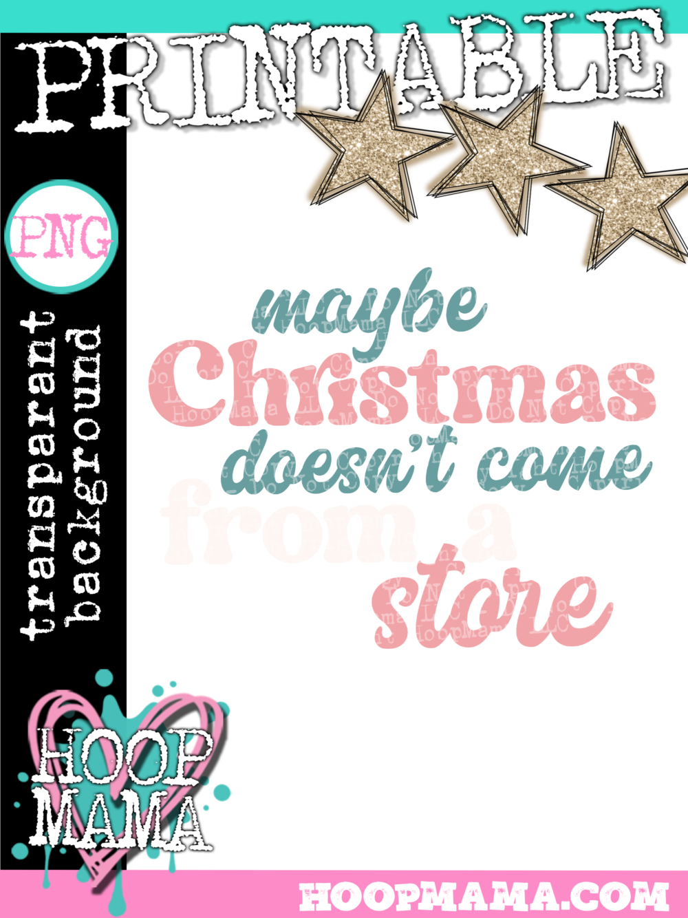Maybe Christmas Doesn't Come From A Store PRINTABLE-DOWNLOAD