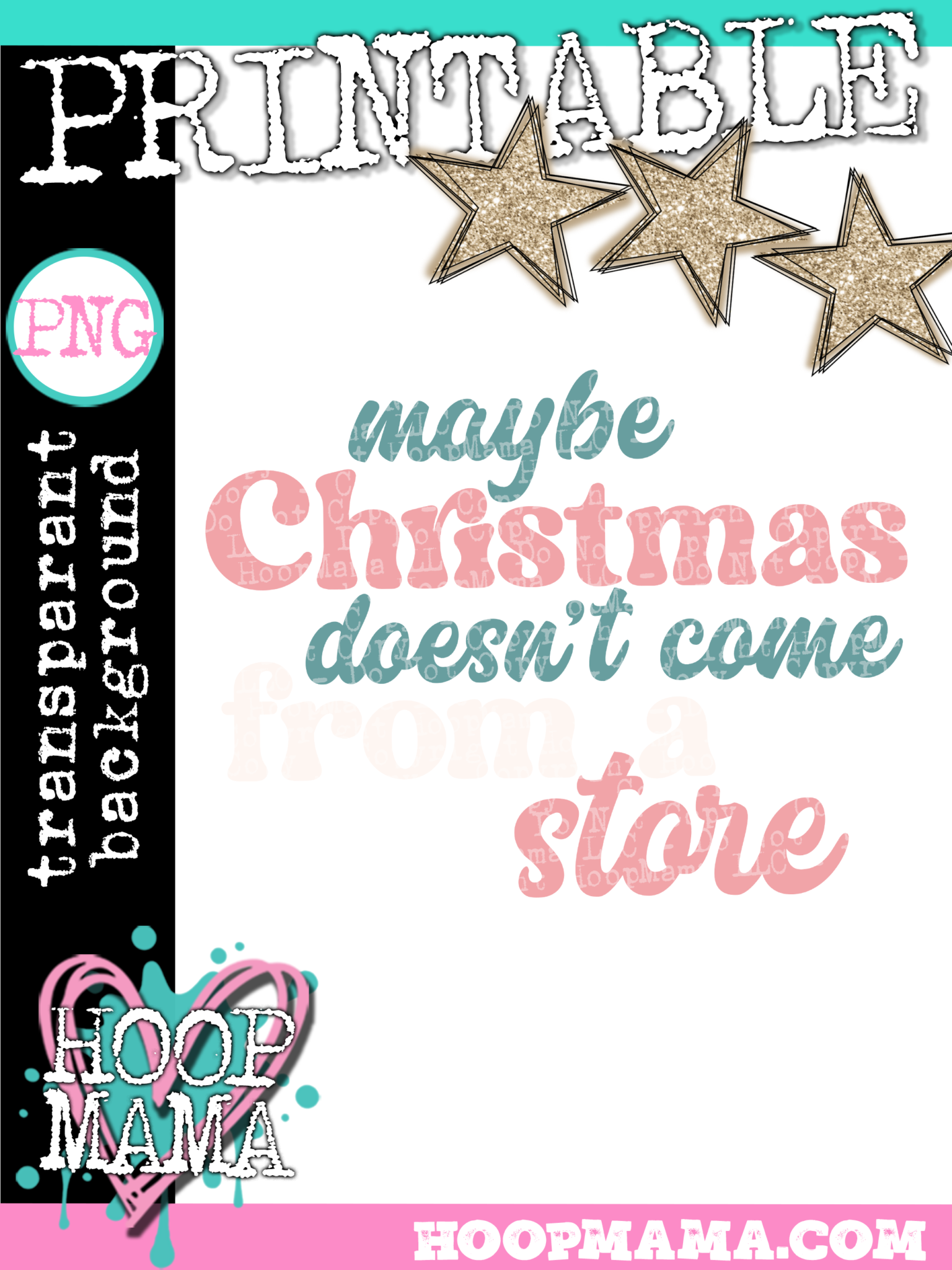 Maybe Christmas Doesn't Come From A Store PRINTABLEDOWNLOAD HoopMama