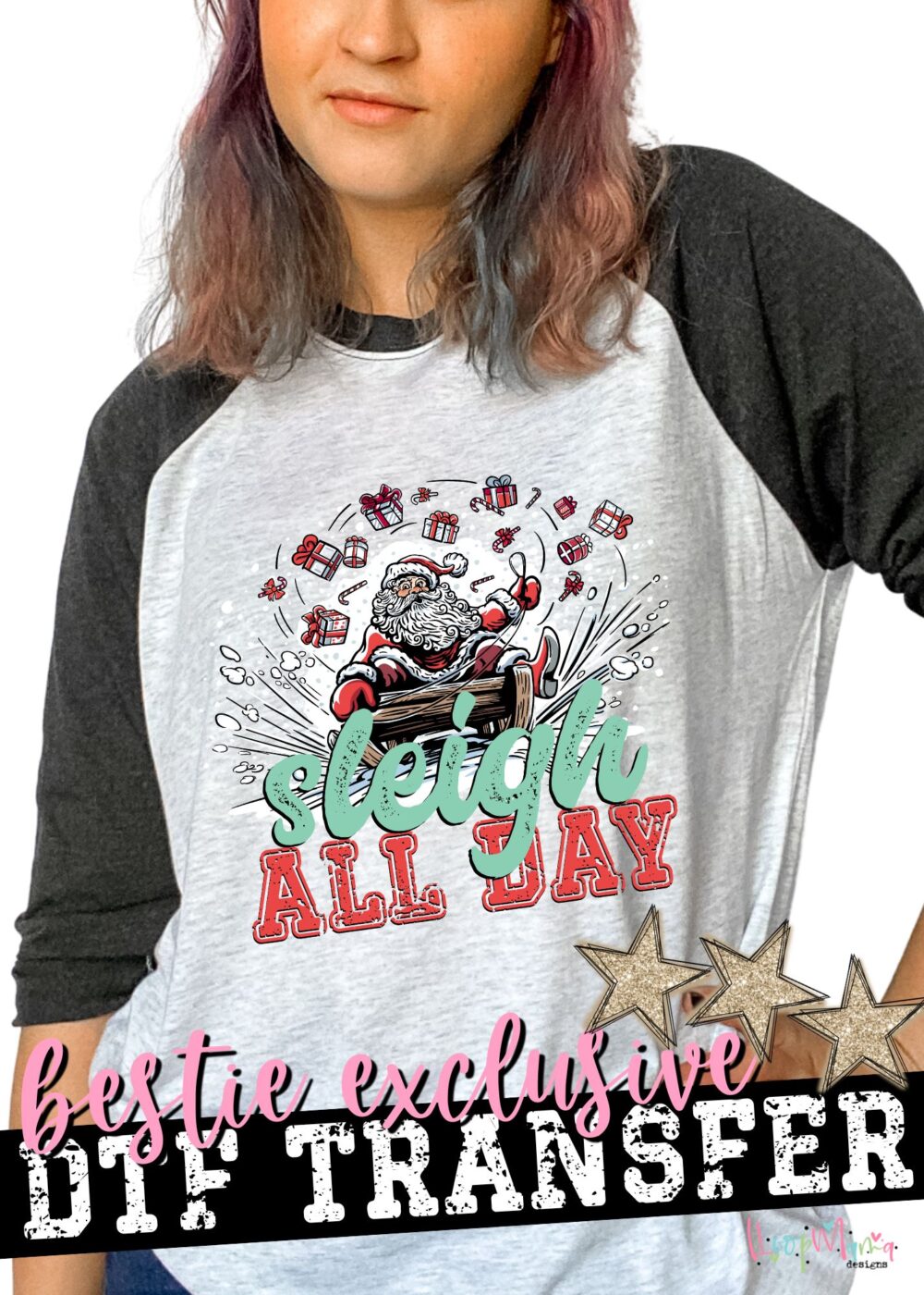 R20154 - Sleigh All Day - HoopMama Exclusive - DTF Transfer