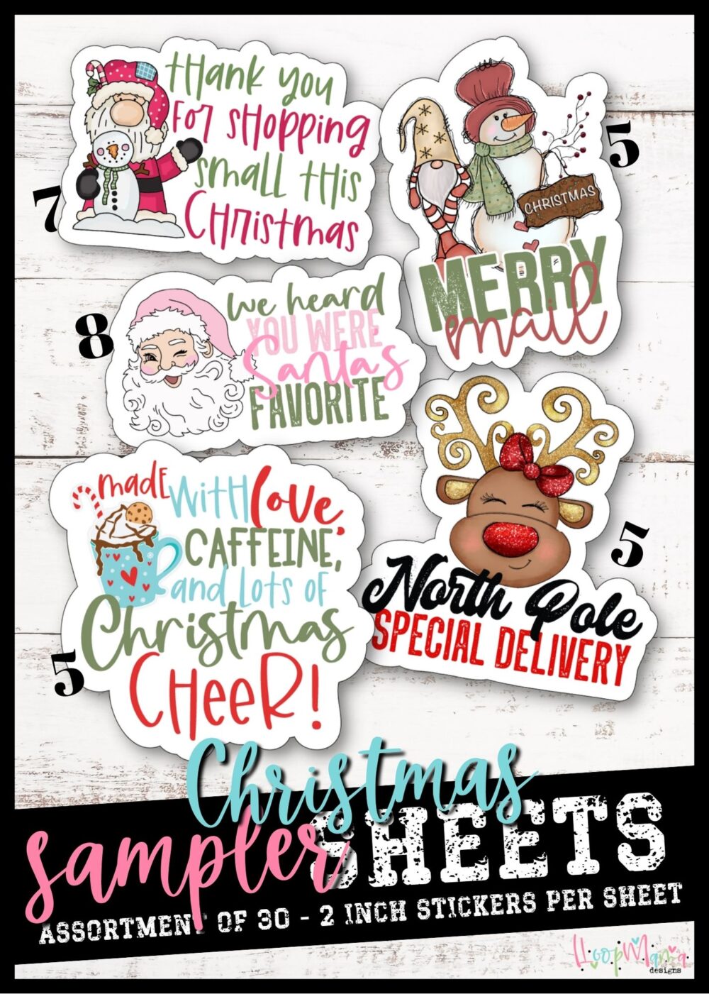 SBU-002 Christmas Sticker Bundle